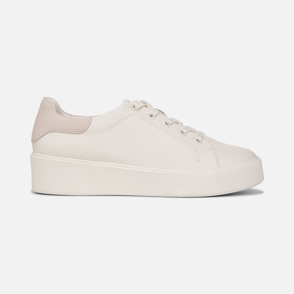Naturalizer Morrison 2.0 Lace Up Sneaker - Warm White/Rose Leather