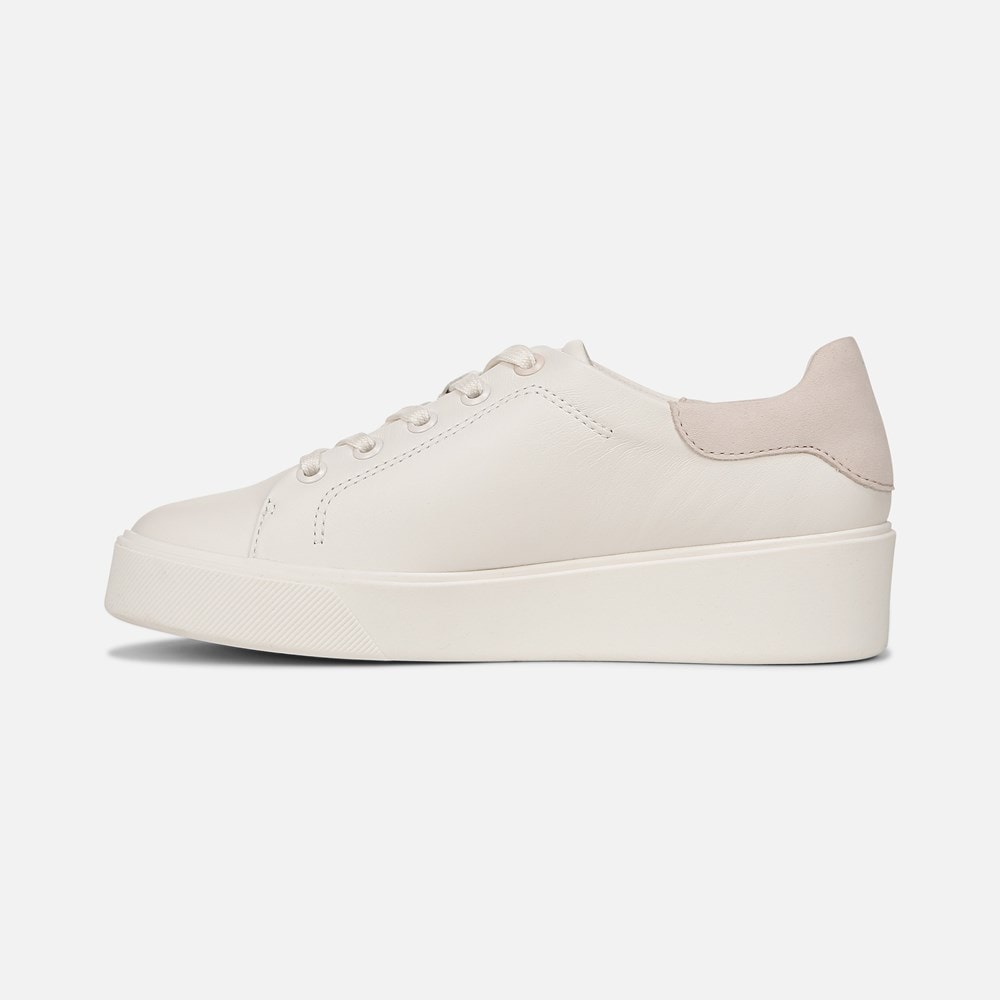 Naturalizer Morrison 2.0 Lace Up Sneaker - Warm White/Rose Leather