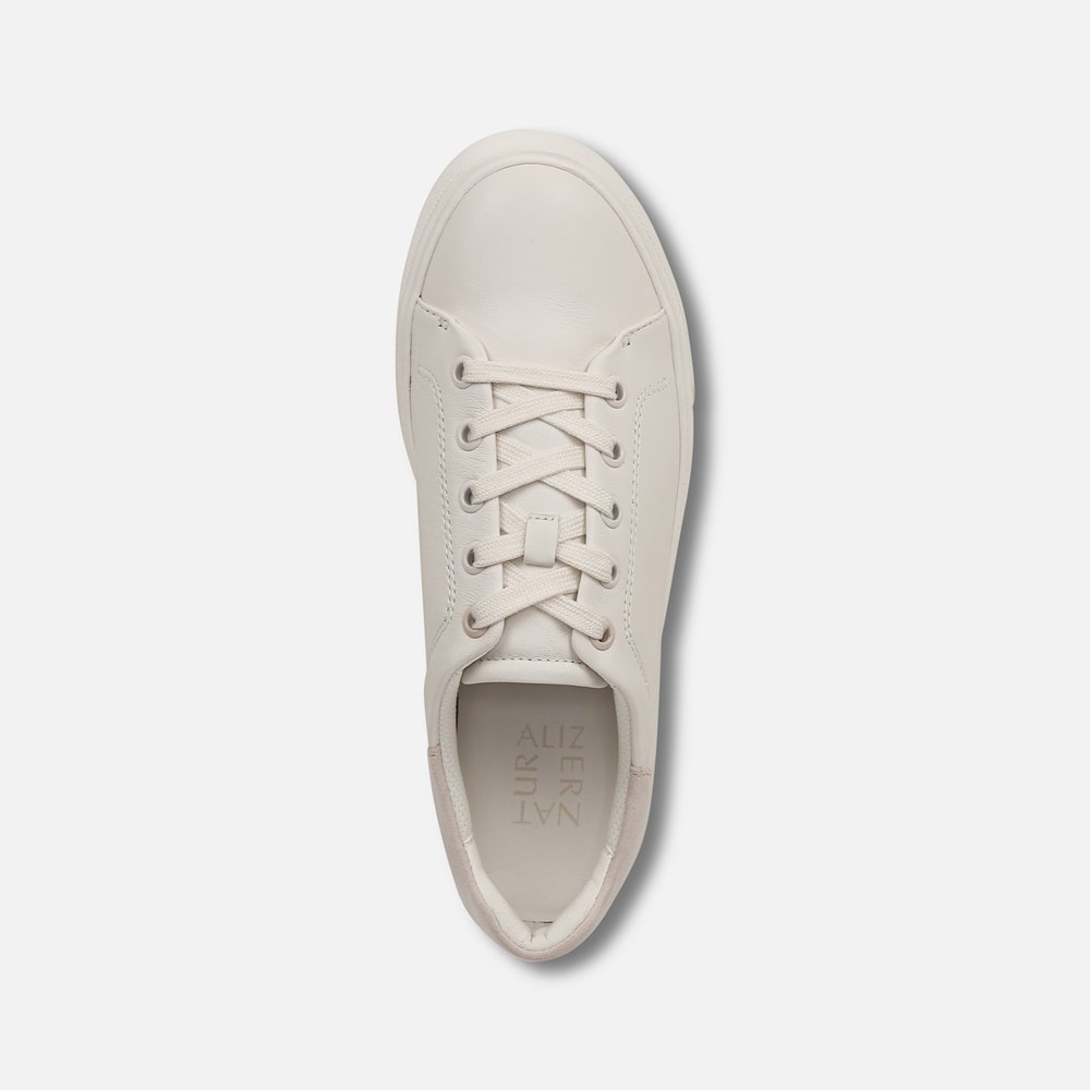 Naturalizer Morrison 2.0 Lace Up Sneaker - Warm White/Rose Leather