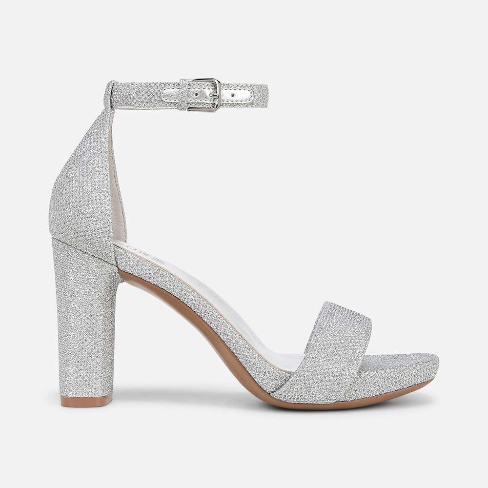 Naturalizer Joy Dress Sandal - Silver Fab Fabric