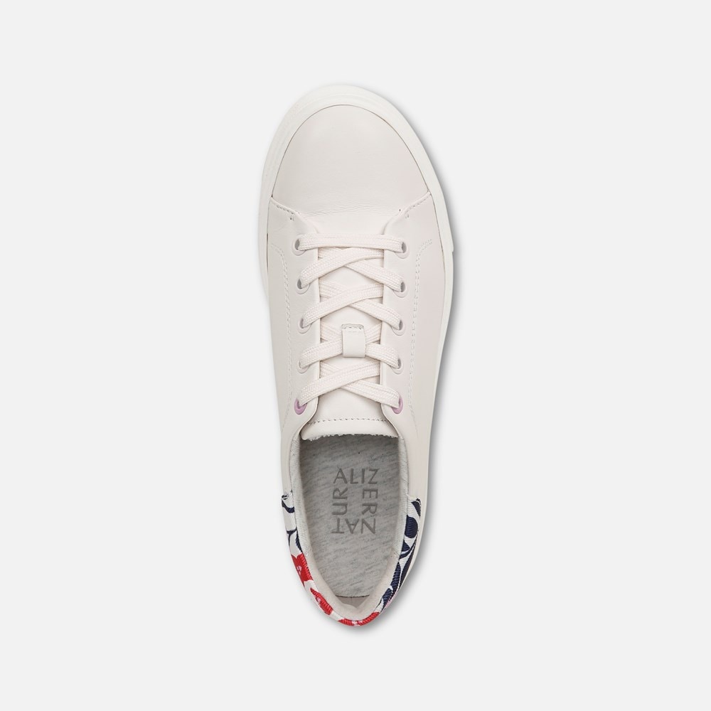 Naturalizer Morrison 2.0 Lace Up Sneaker - White Lilac Leather
