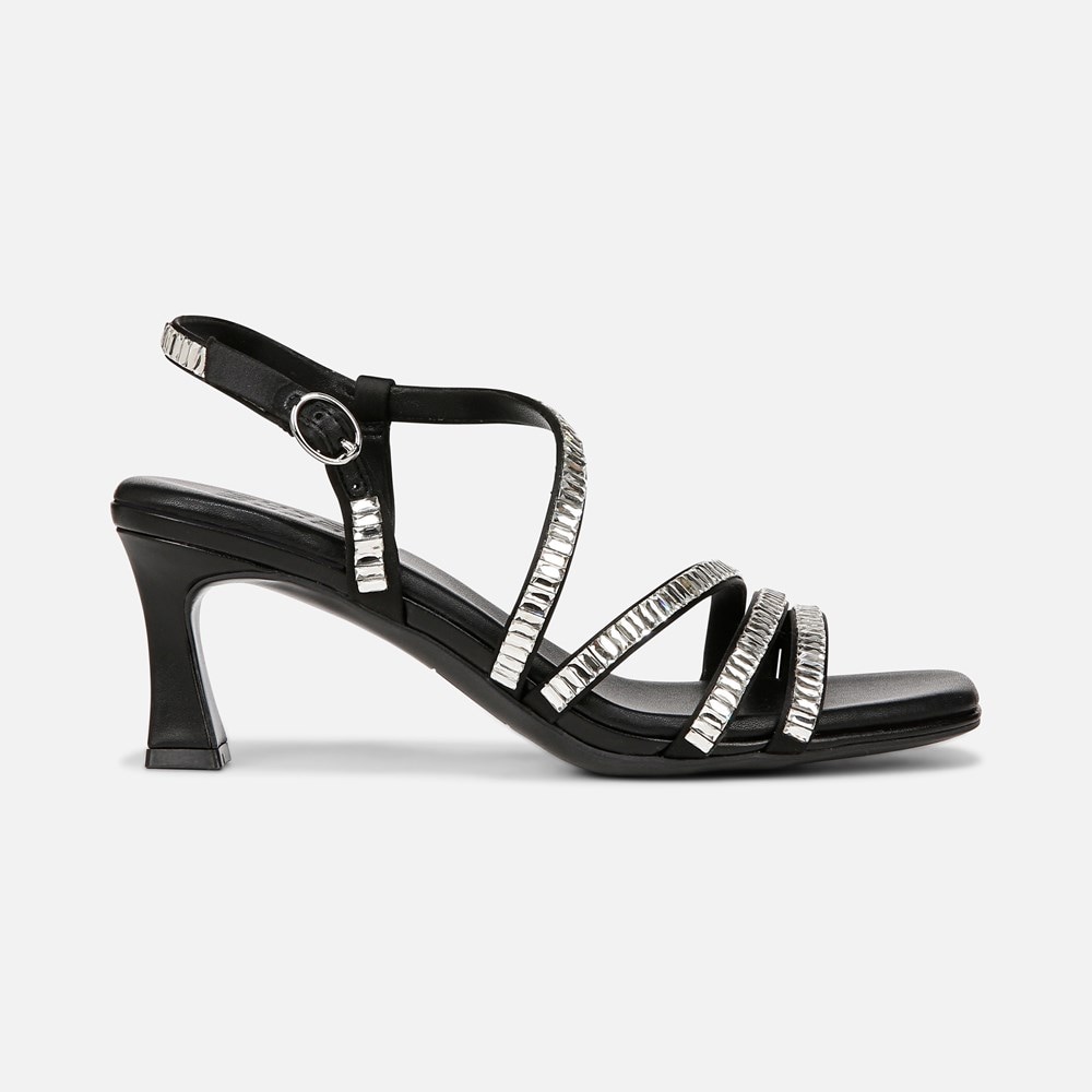 Naturalizer Galaxy 2 Strappy Sandal - Black Satin