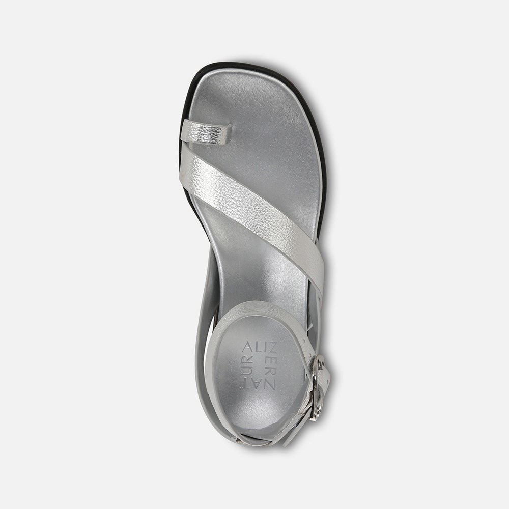 Naturalizer Birch Sandal - Silver Faux Leather