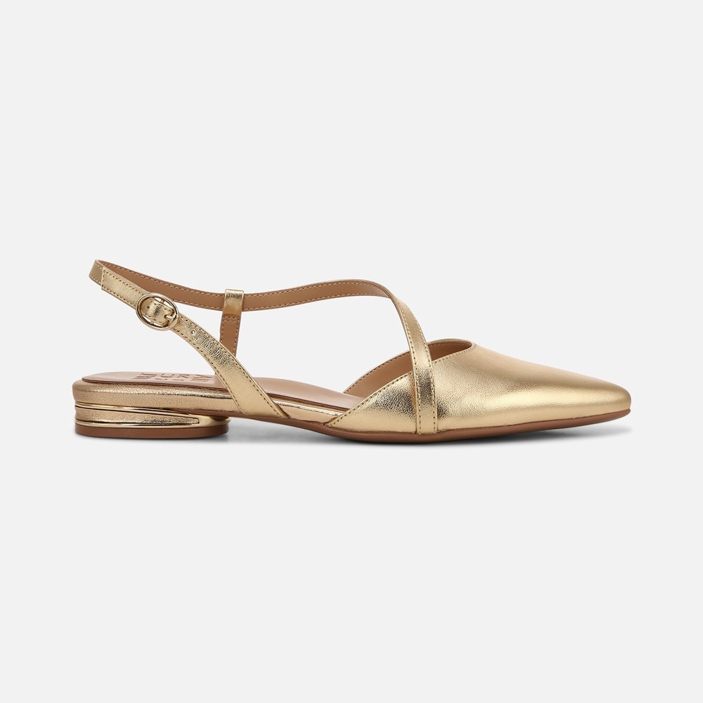 Naturalizer Hawaii Slingback Flat - Dark Gold Leather