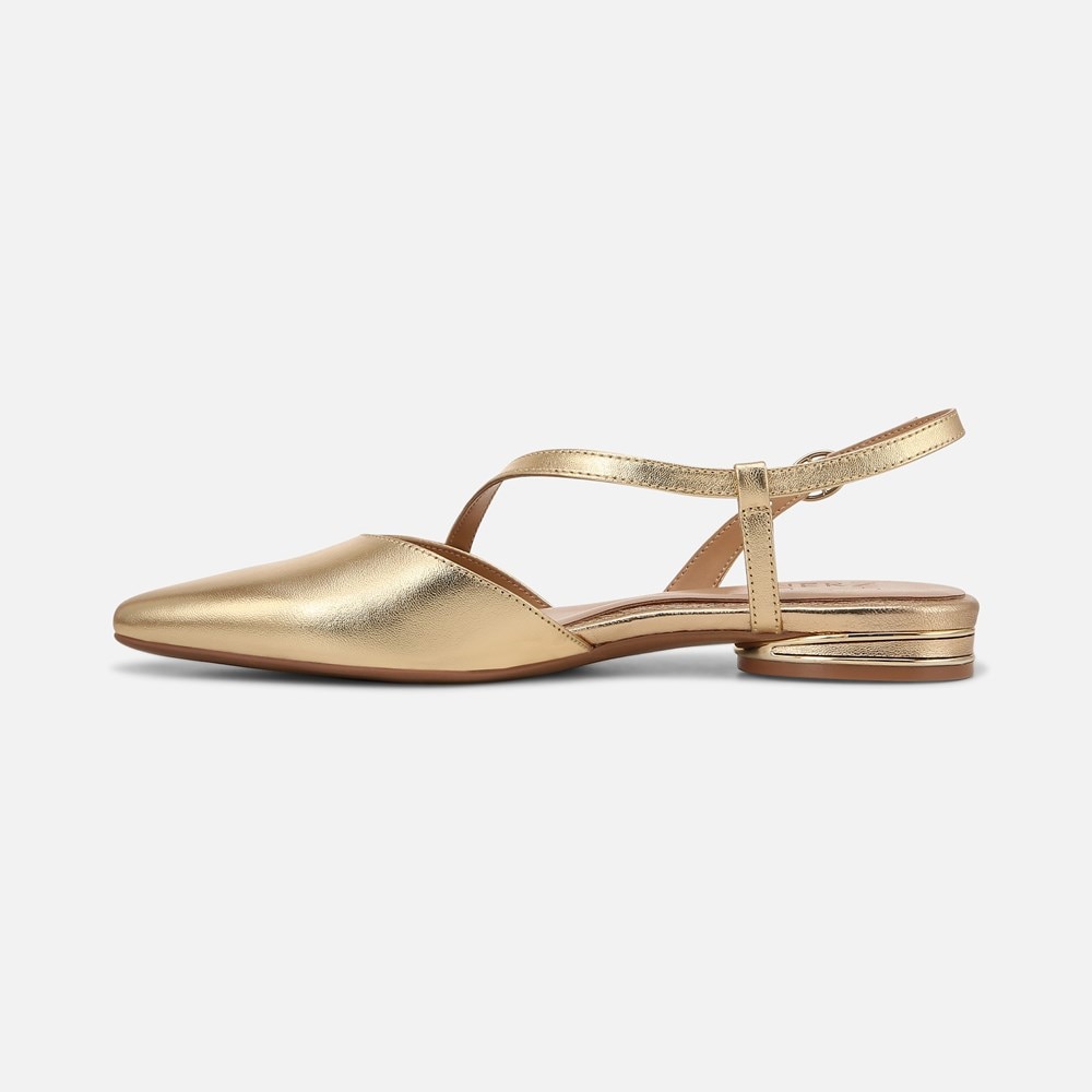 Naturalizer Hawaii Slingback Flat - Dark Gold Leather