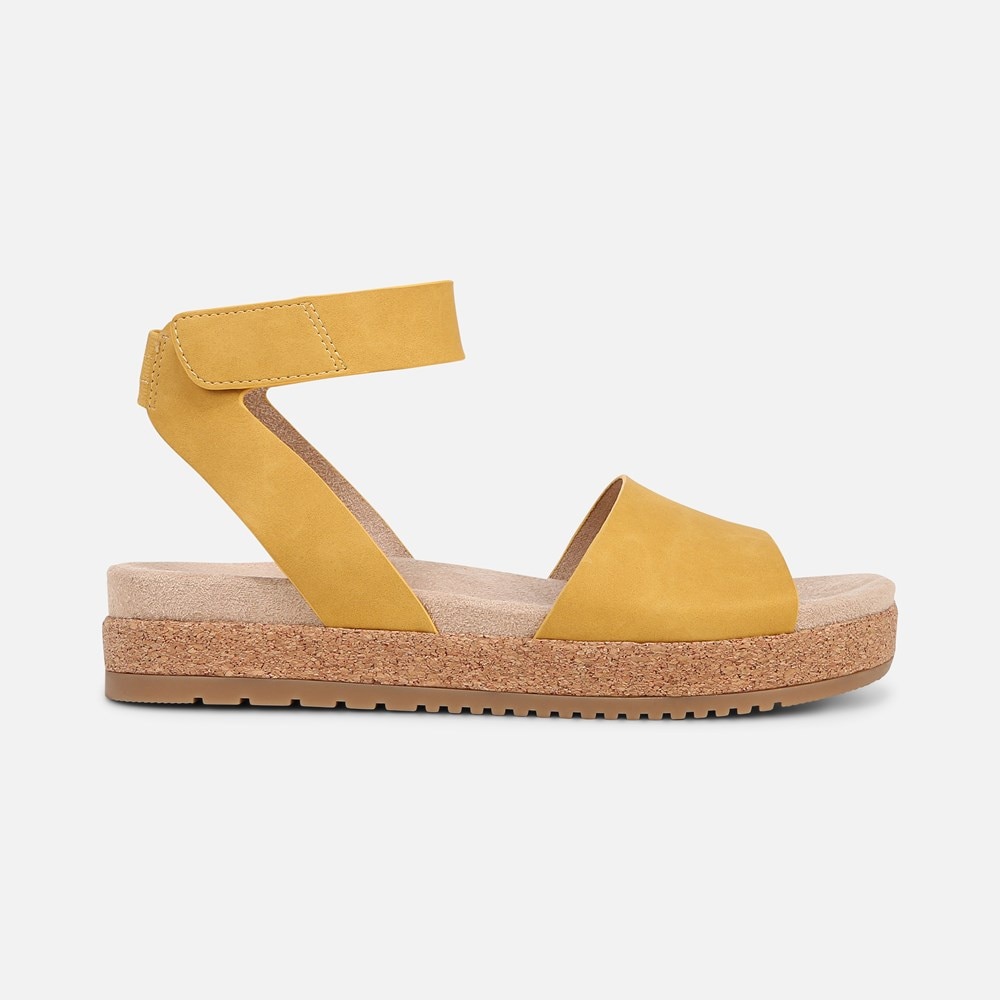 Naturalizer SOUL Deara Sandal - Yellow Faux Leather