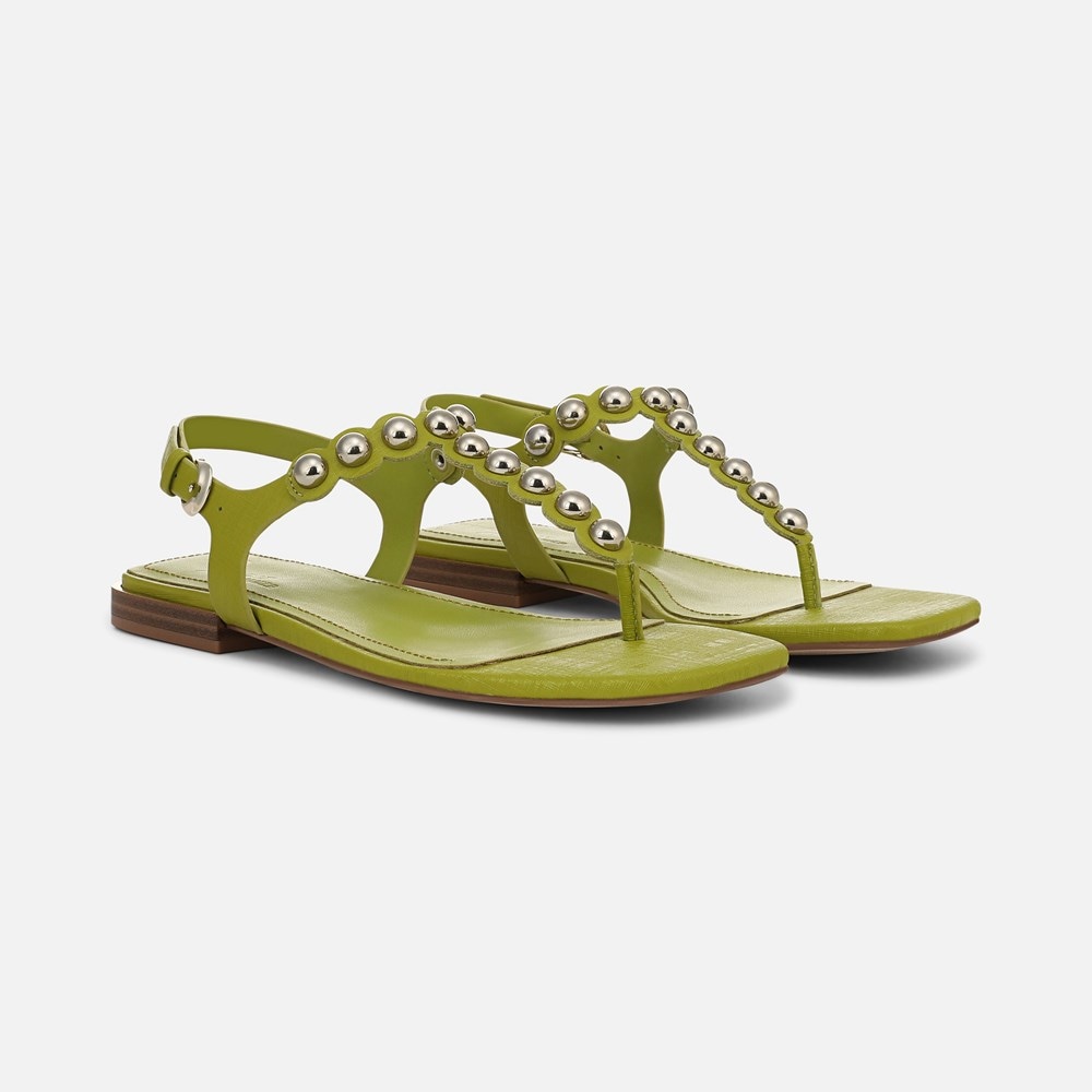 Naturalizer 27 EDIT Nara Sandal - Chartreuse Green Leather