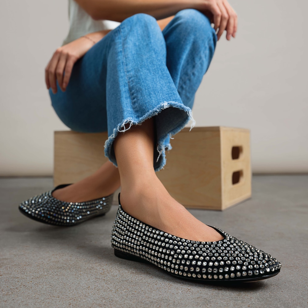 Naturalizer 27 Edit Carla Flat - Black Satin