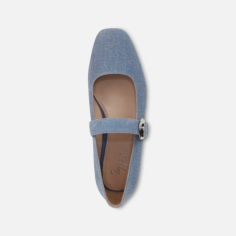 Naturalizer 27 EDIT Carter Mary Jane - Denim Blue Suede