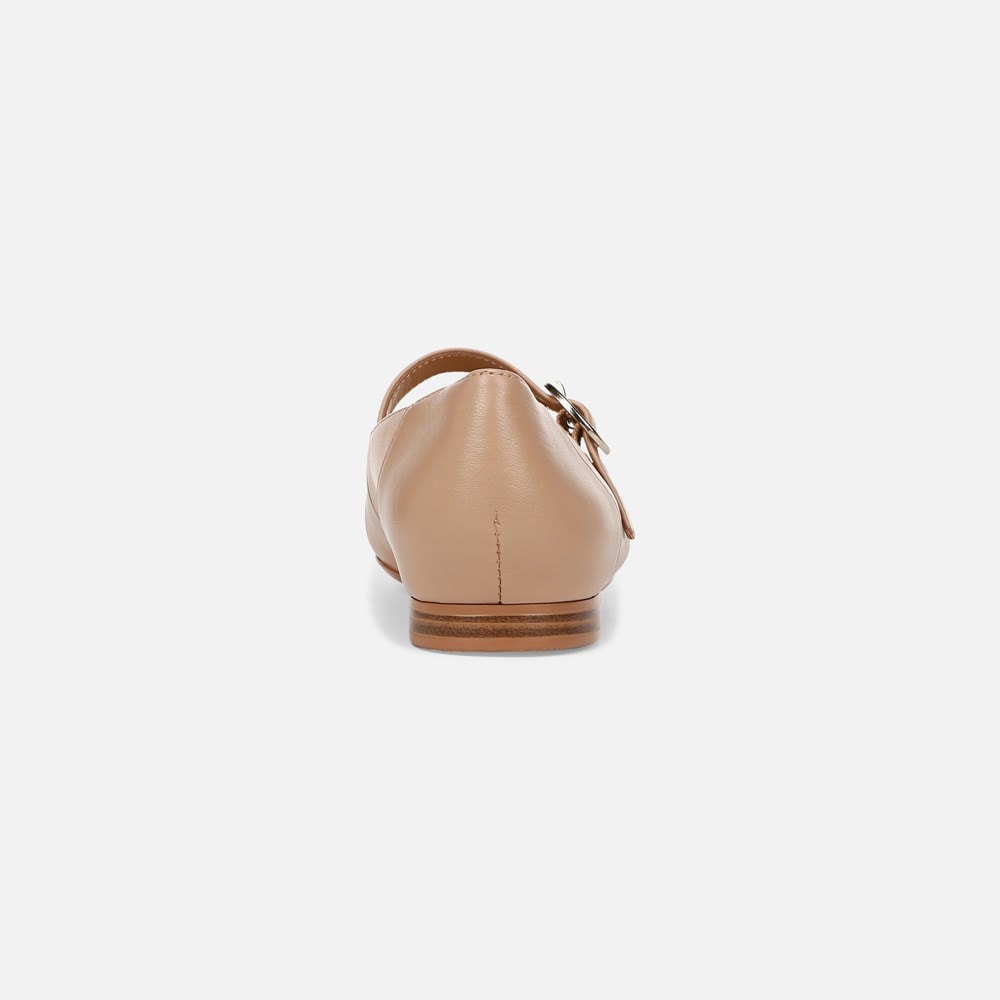 Naturalizer Kelly Mary Jane Flat - Creme Brulee Leather