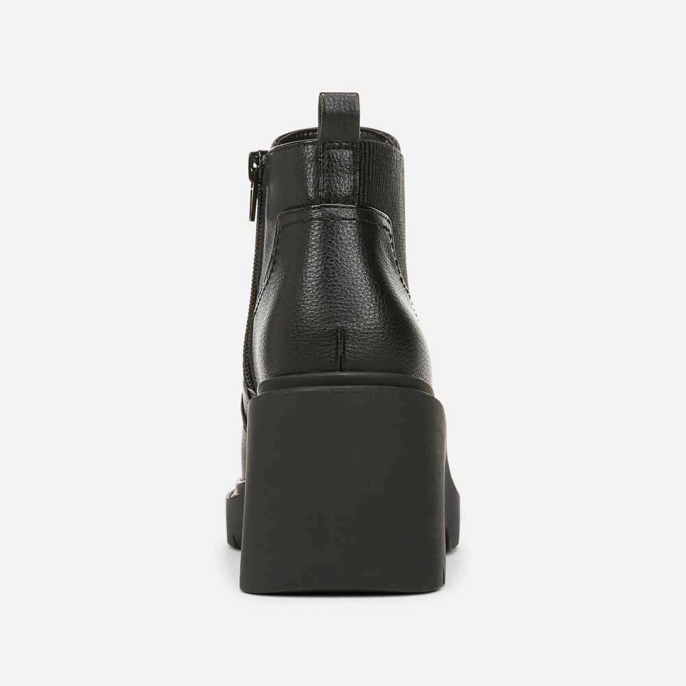 Naturalizer Soul Cora Ankle Boot - Black Faux Leather