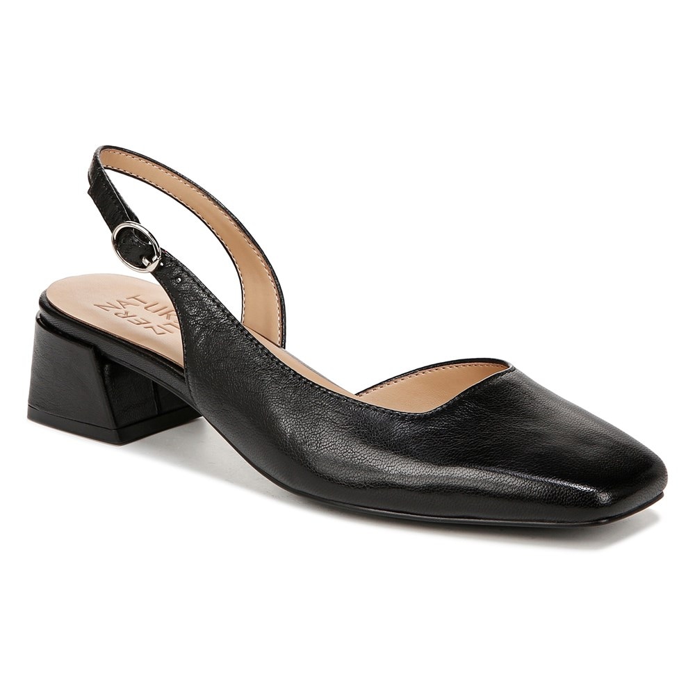 Naturalizer Jayla Slingback Pump - Black Leather