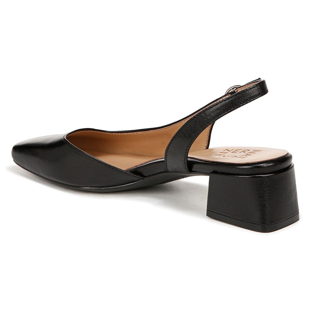 Naturalizer Jayla Slingback Pump - Black Leather