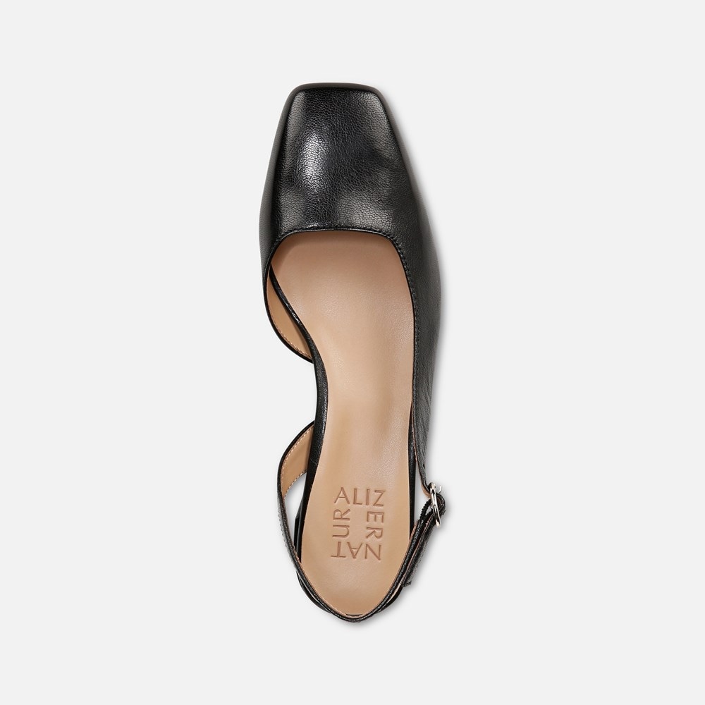 Naturalizer Jayla Slingback Pump - Black Leather