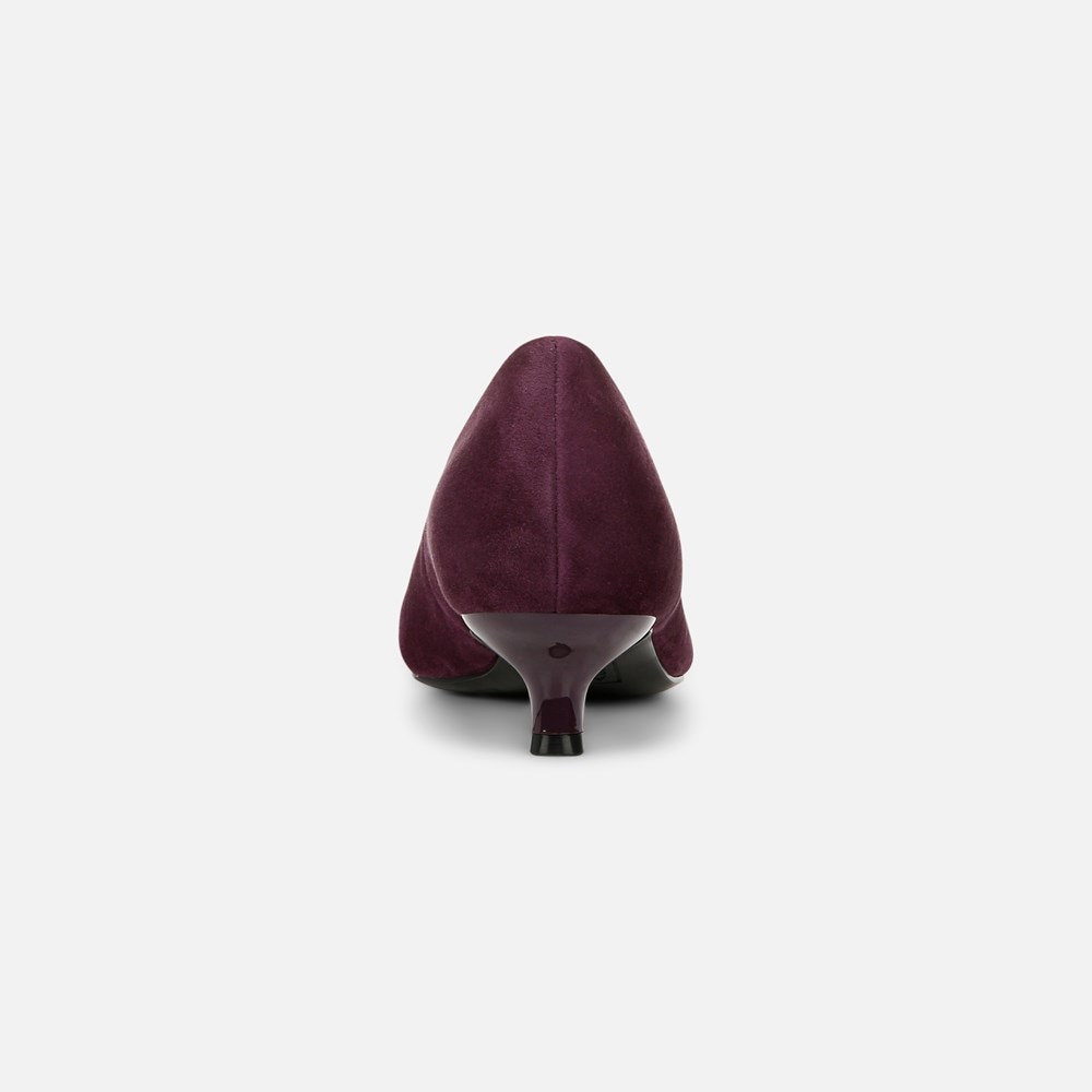 Naturalizer Natalia Kitten Heel - Deep Plum Purple Suede