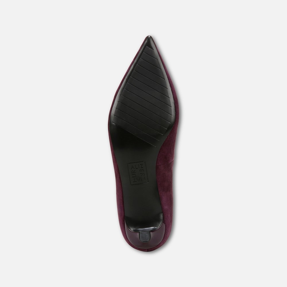 Naturalizer Natalia Kitten Heel - Deep Plum Purple Suede