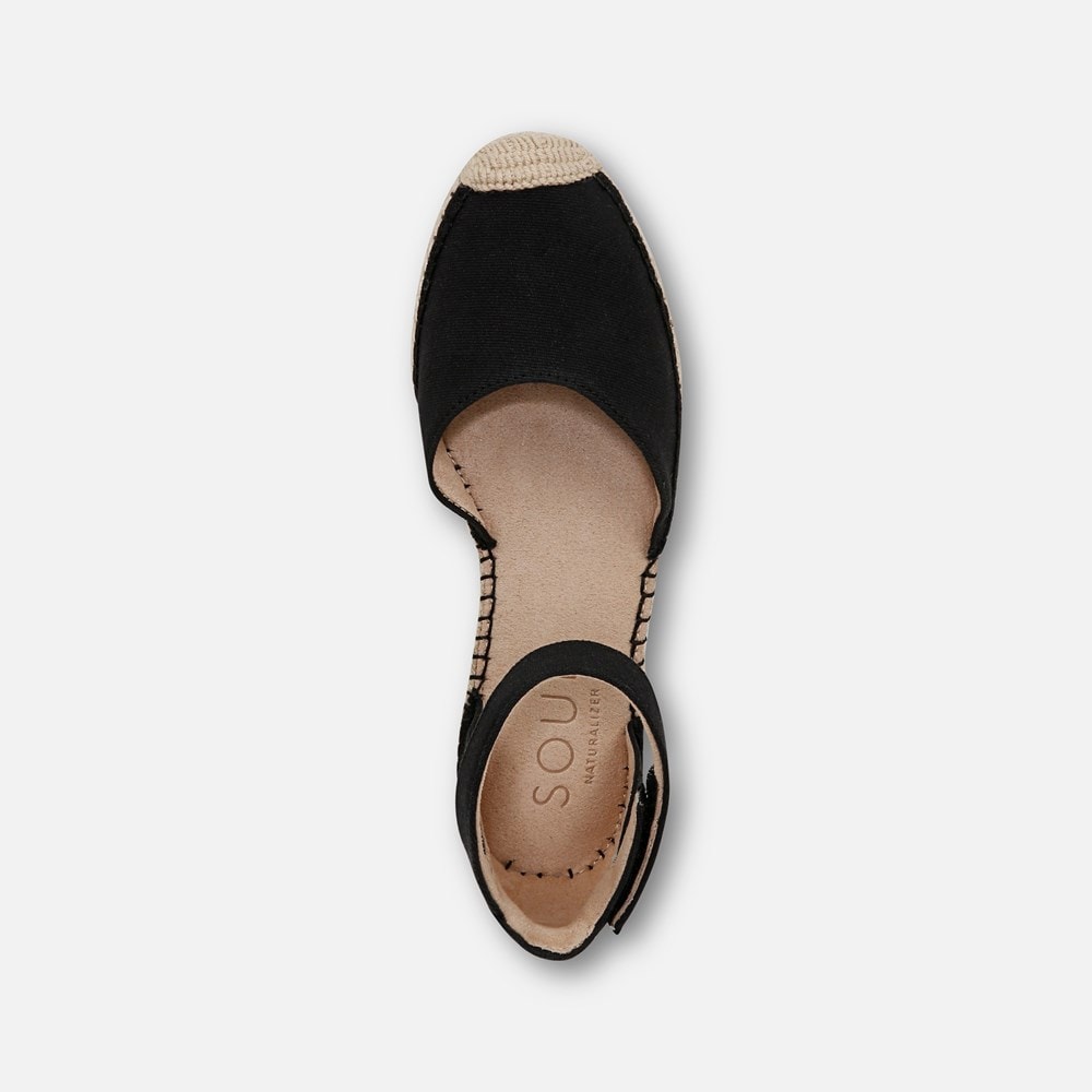 Naturalizer SOUL Wren Espadrille - Black Canvas