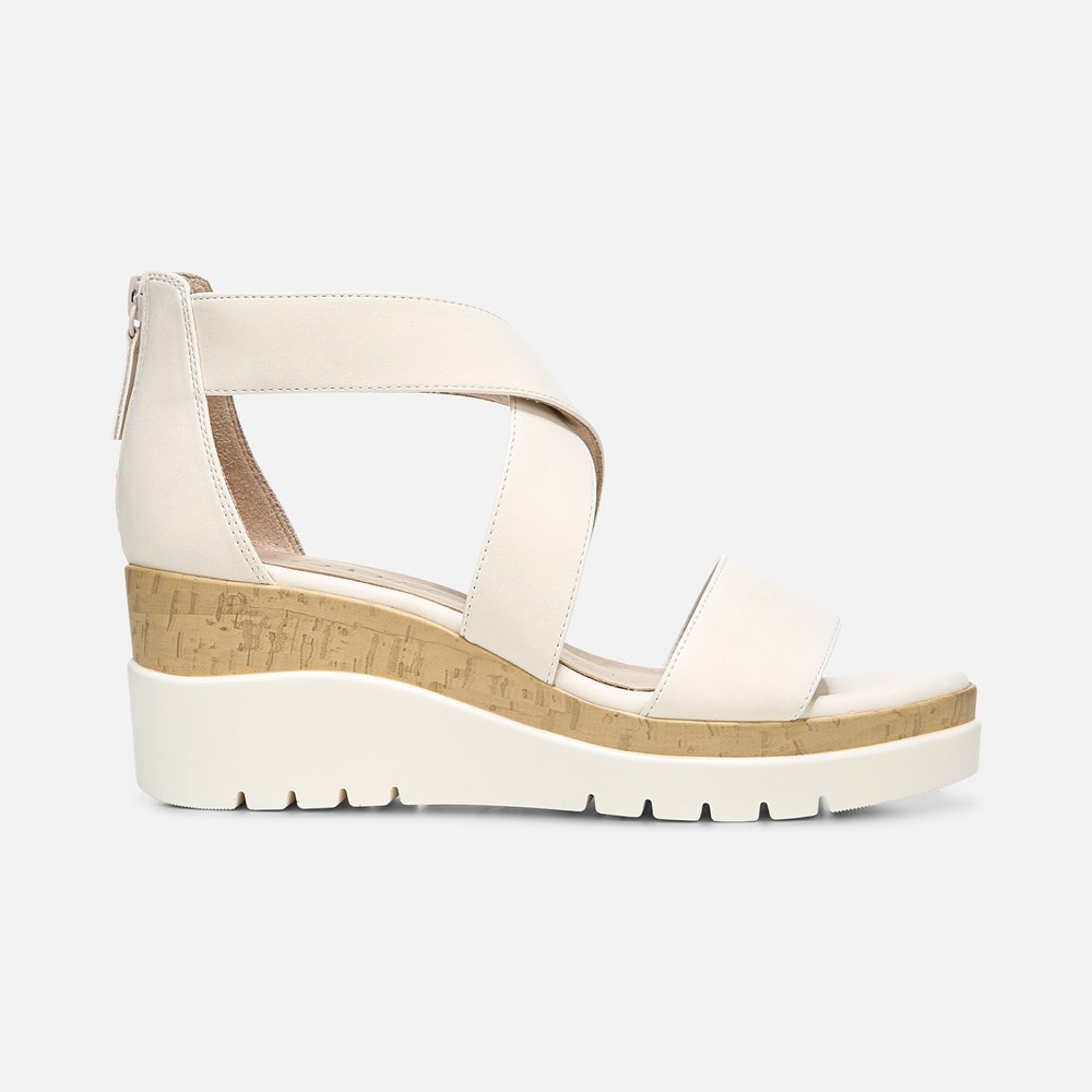 Naturalizer Soul Goodtimes Wedge Sandal - Porcelain Synthetic