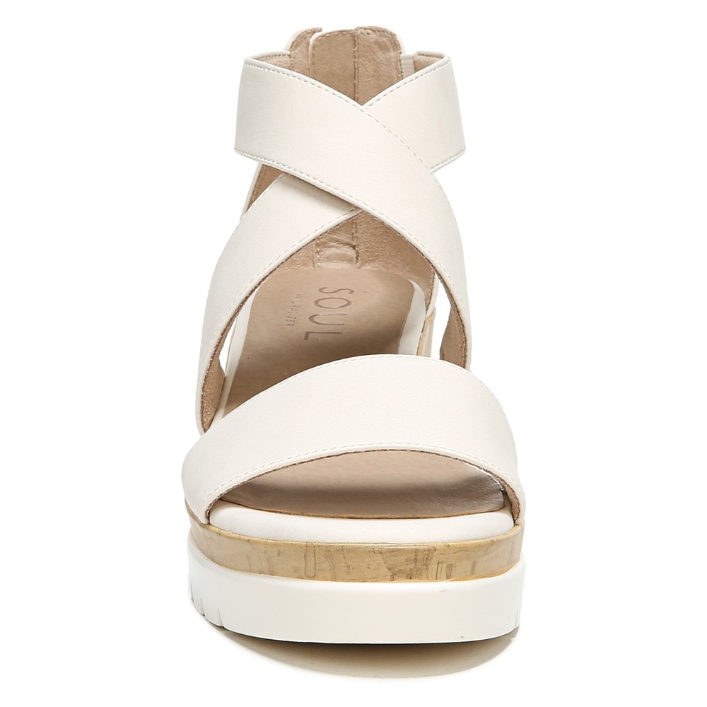Naturalizer Soul Goodtimes Wedge Sandal - Porcelain Synthetic