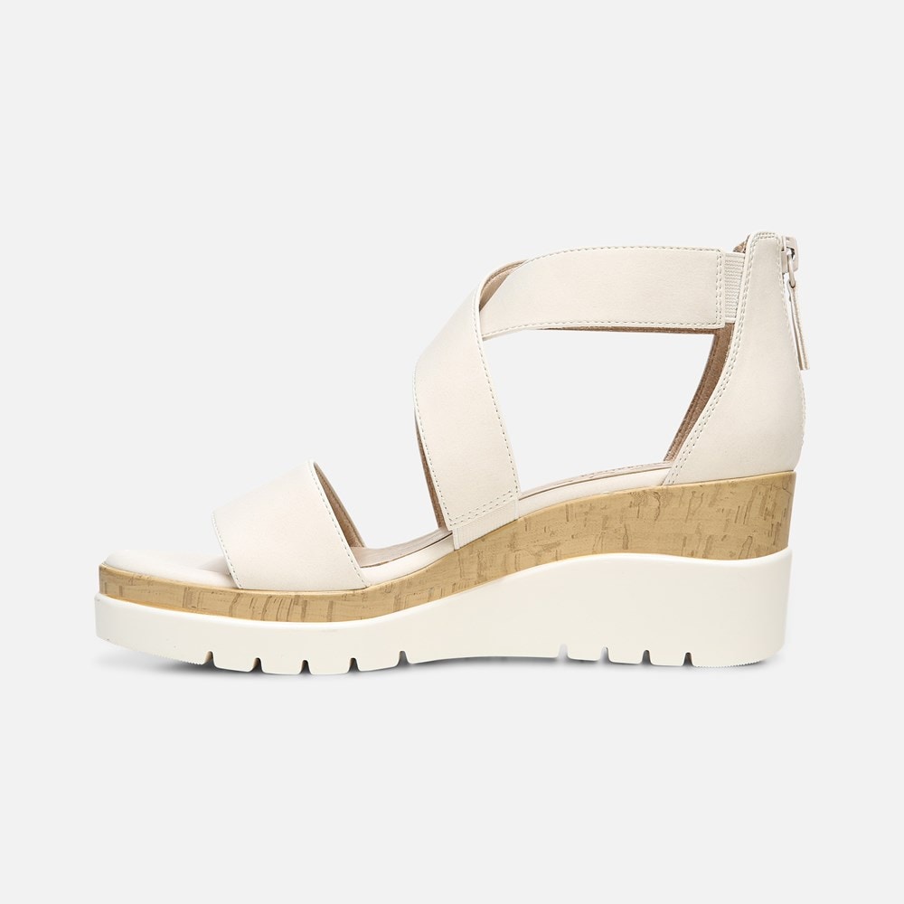 Naturalizer Soul Goodtimes Wedge Sandal - Porcelain Synthetic