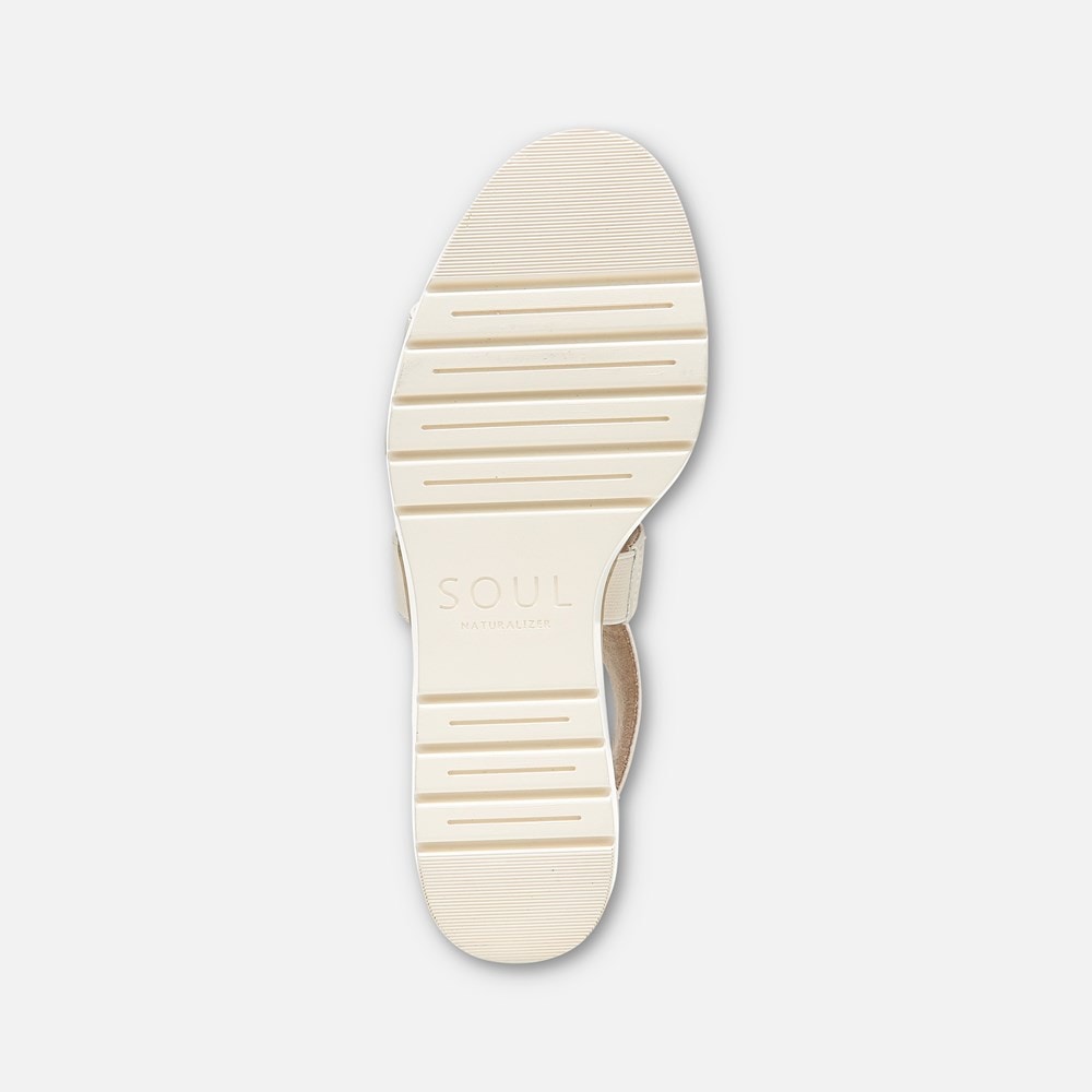 Naturalizer Soul Goodtimes Wedge Sandal - Porcelain Synthetic