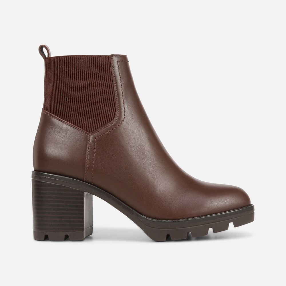 Naturalizer Verney Weatherproof Boot - Chocolate Leather Brown