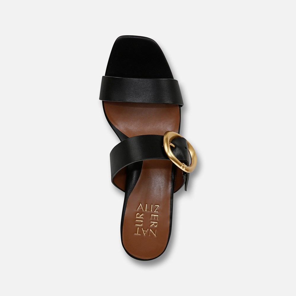 Naturalizer Ida Dress Sandal - Black Leather