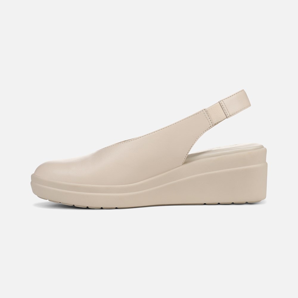 Naturalizer Sutton Slingback Wedge - Porcelain Leather