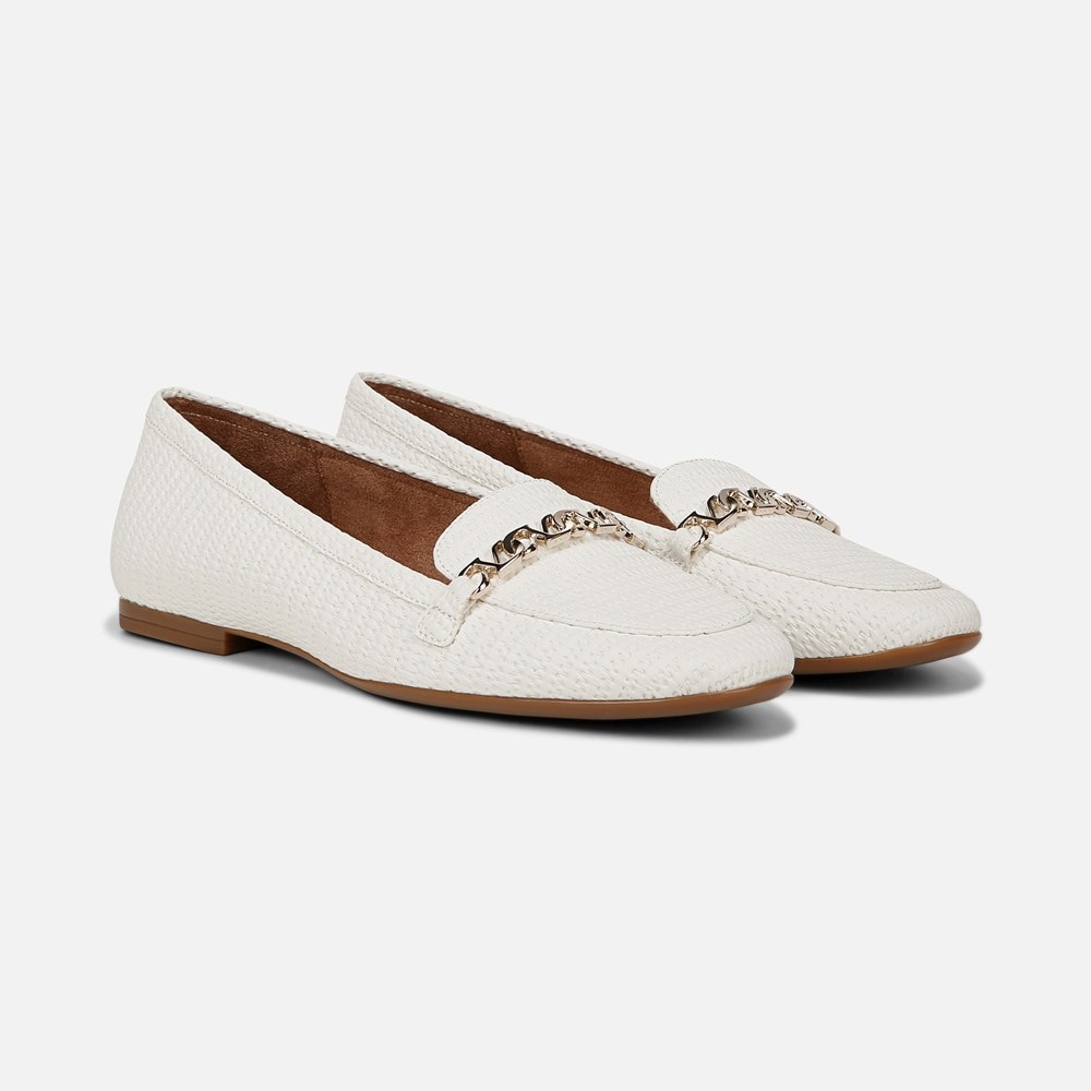 Naturalizer Jemi Loafer - White Woven Fabric