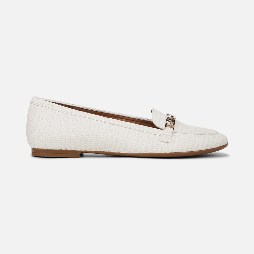 Naturalizer Jemi Loafer - White Woven Fabric