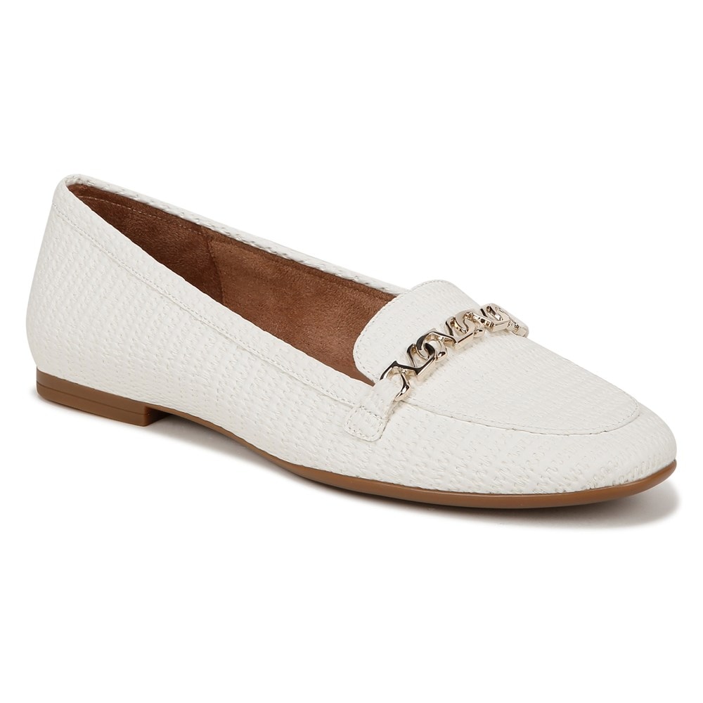 Naturalizer Jemi Loafer - White Woven Fabric