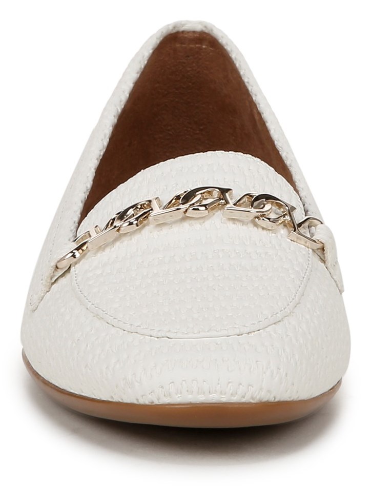 Naturalizer Jemi Loafer - White Woven Fabric