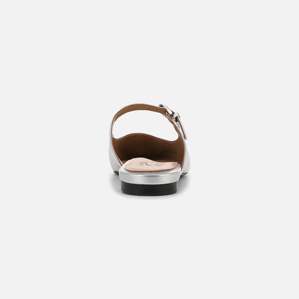 Naturalizer Apple Mary Jane Mule - Silver Faux Leather