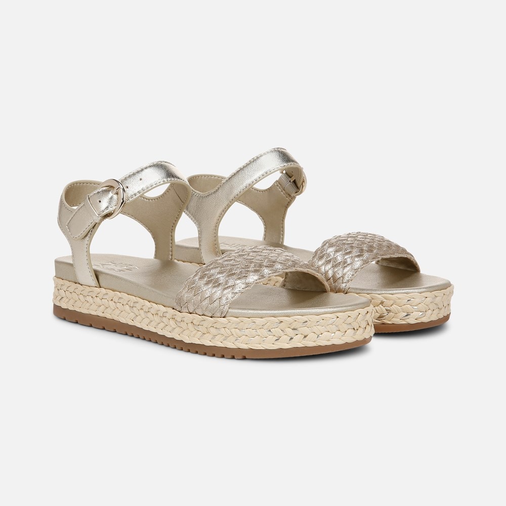 Naturalizer Neila Sandal - Champagne Raffia