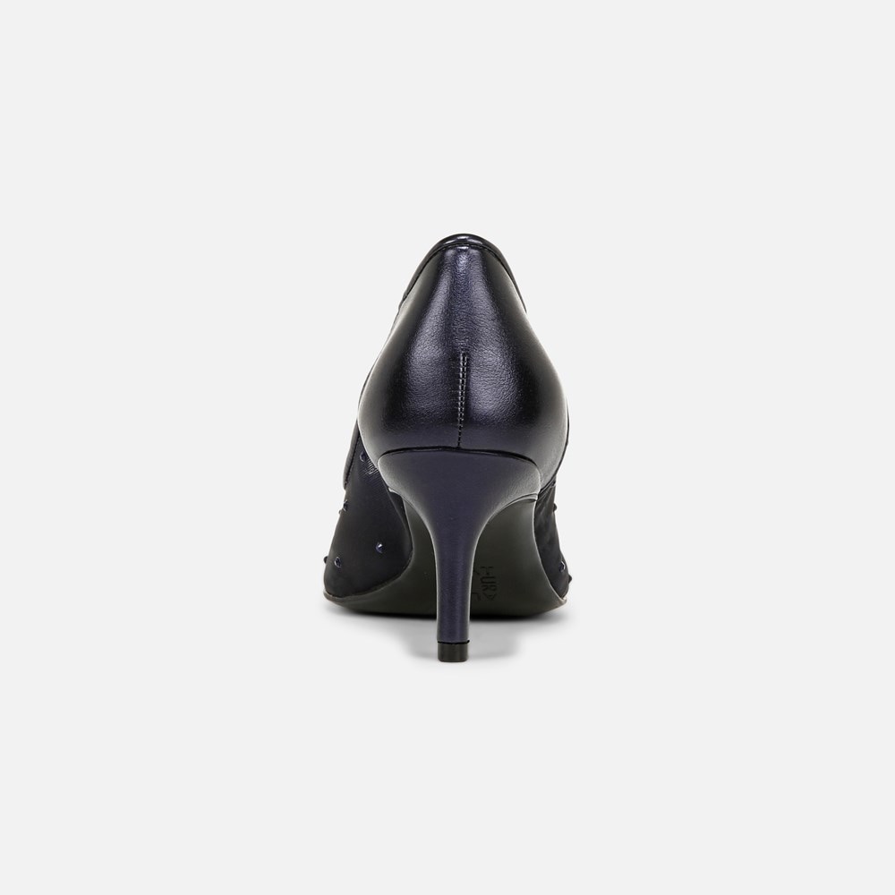 Naturalizer Everly Pump - Midnight Blue Faux Leather \\u0026 Mesh