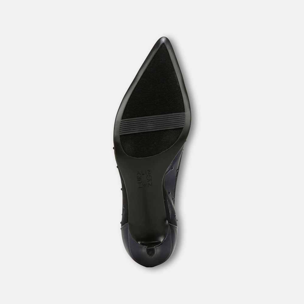 Naturalizer Everly Pump - Midnight Blue Faux Leather \\u0026 Mesh