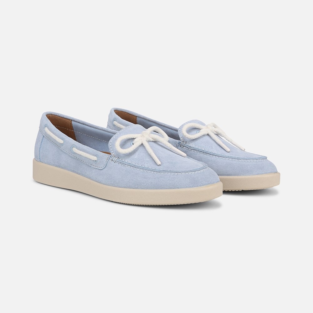 Naturalizer Keel Boat Shoe - Ice Blue Suede