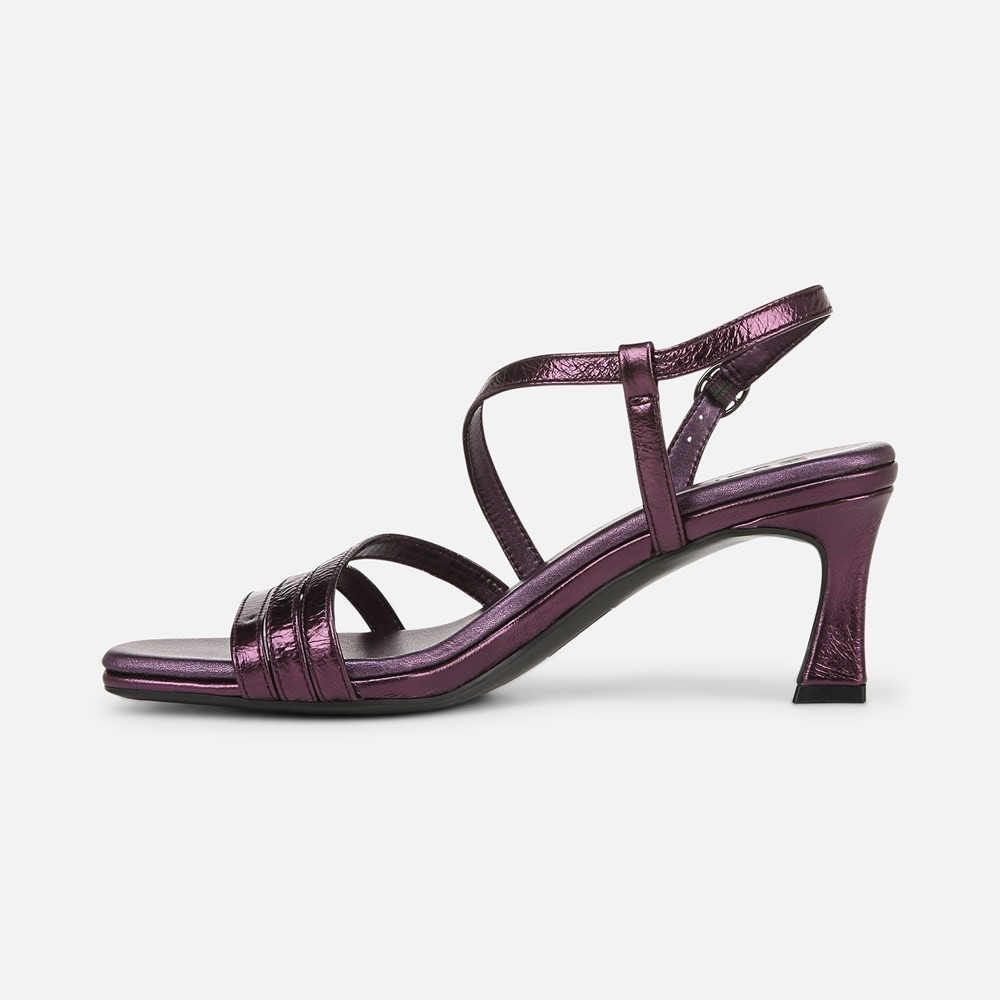 Naturalizer Galaxy Dress Sandal - Plum Purple Metallic Leather