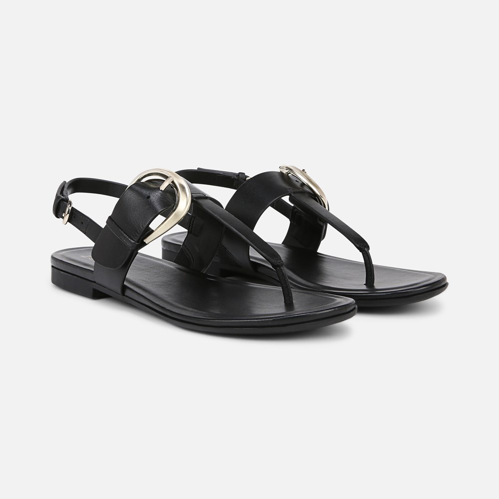 Naturalizer Taylor Sandal - Black Leather