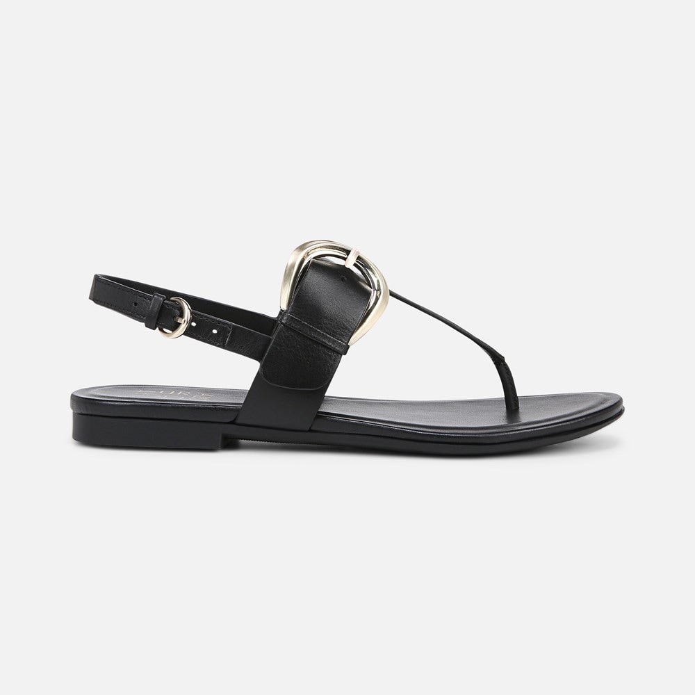 Naturalizer Taylor Sandal - Black Leather
