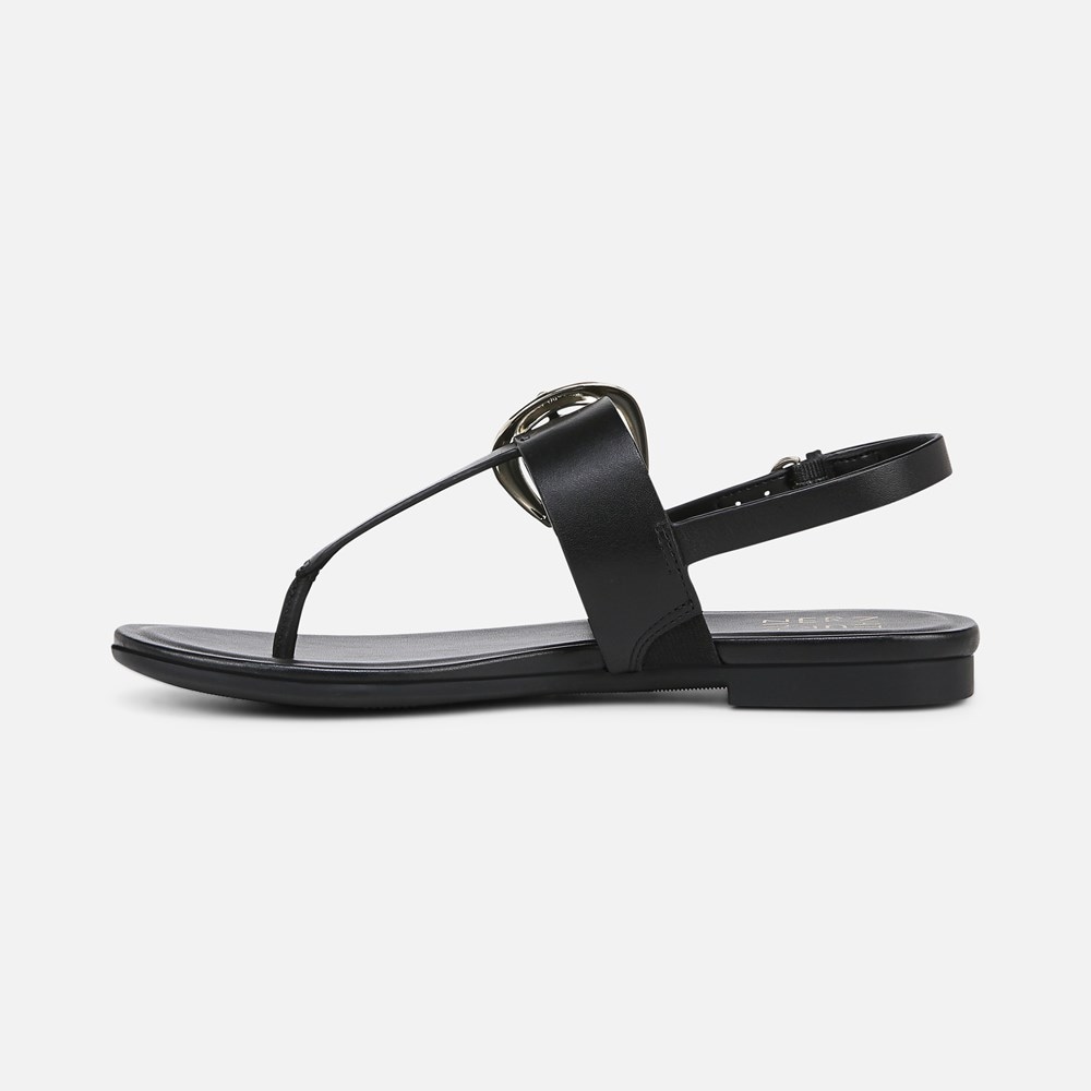 Naturalizer Taylor Sandal - Black Leather