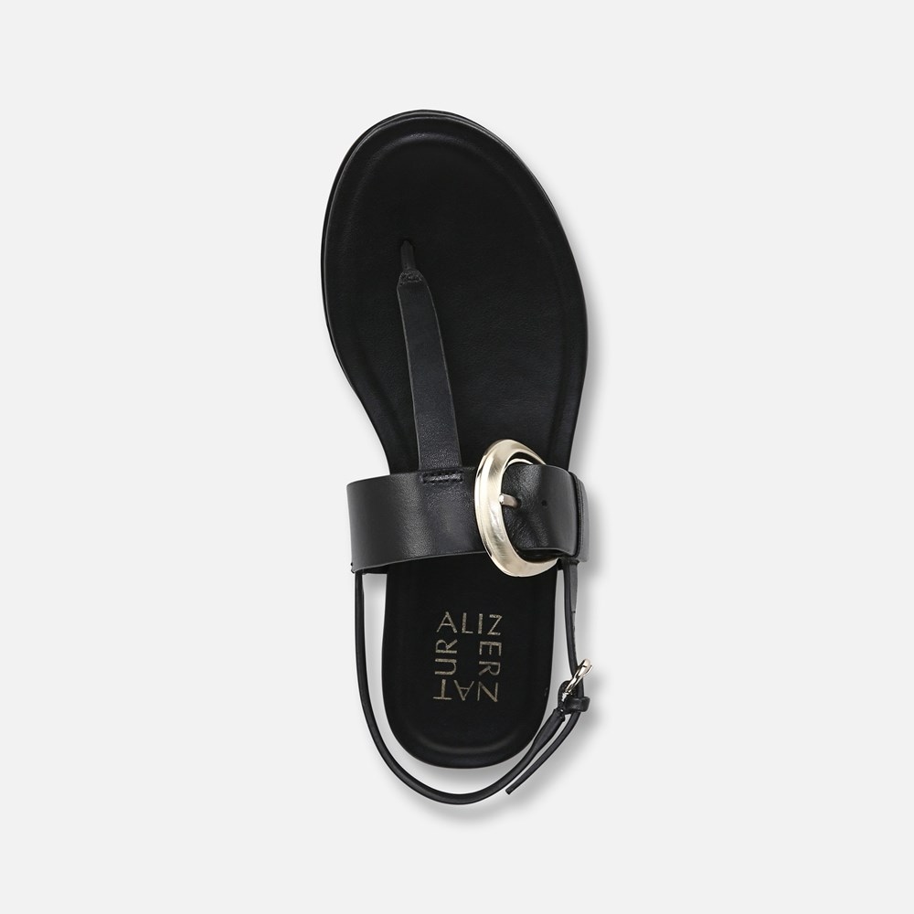 Naturalizer Taylor Sandal - Black Leather