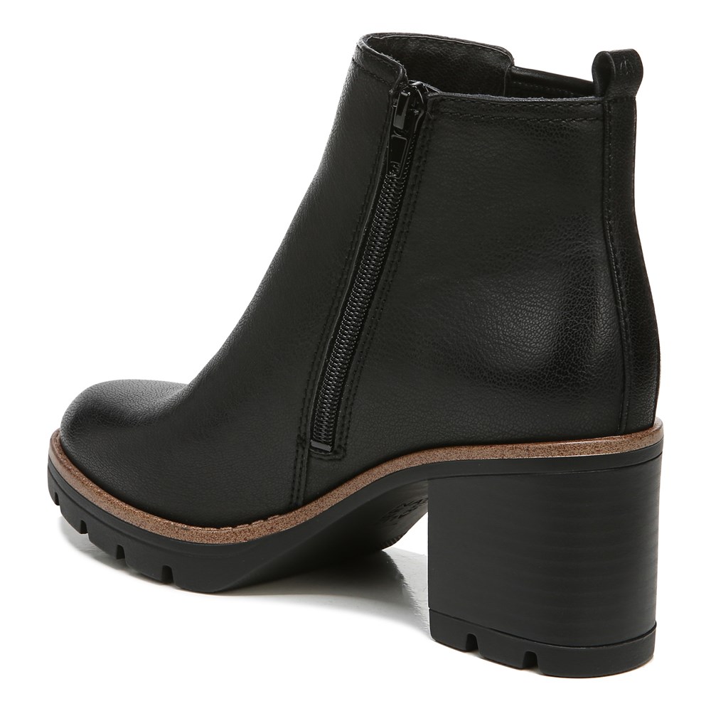 Naturalizer Madalynn Gore Water Repellent Bootie - Black Smooth Synthetic