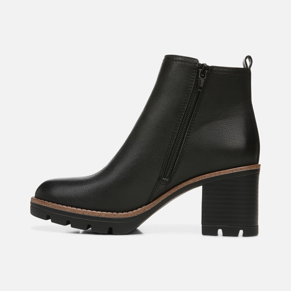 Naturalizer Madalynn Gore Water Repellent Bootie - Black Smooth Synthetic