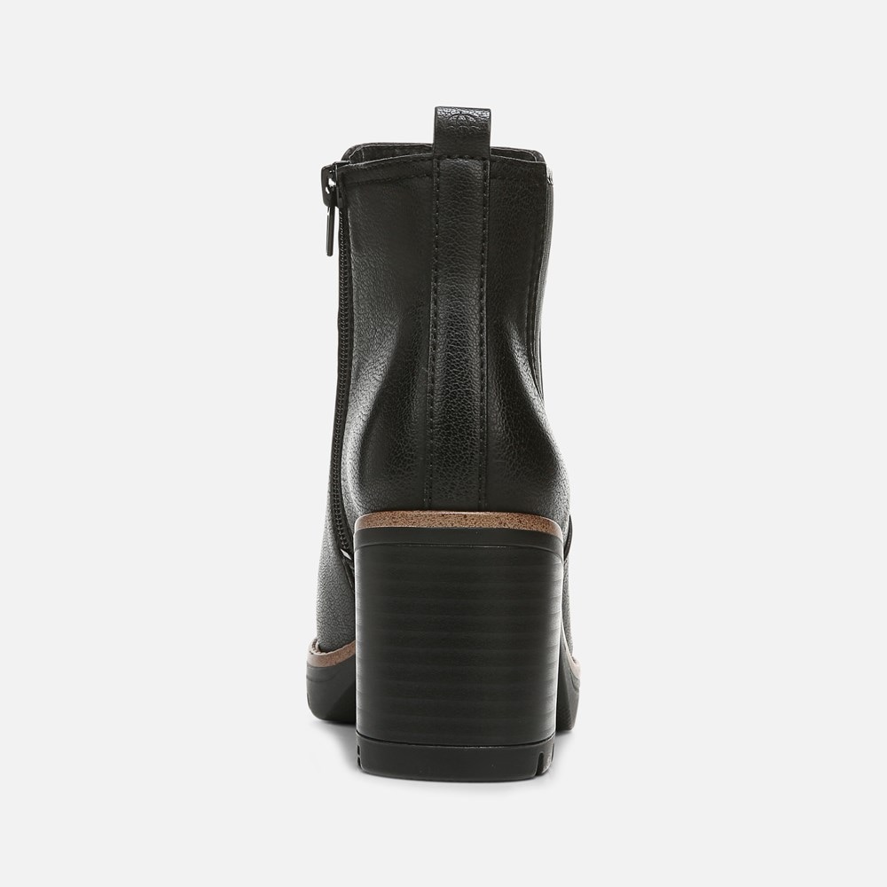 Naturalizer Madalynn Gore Water Repellent Bootie - Black Smooth Synthetic