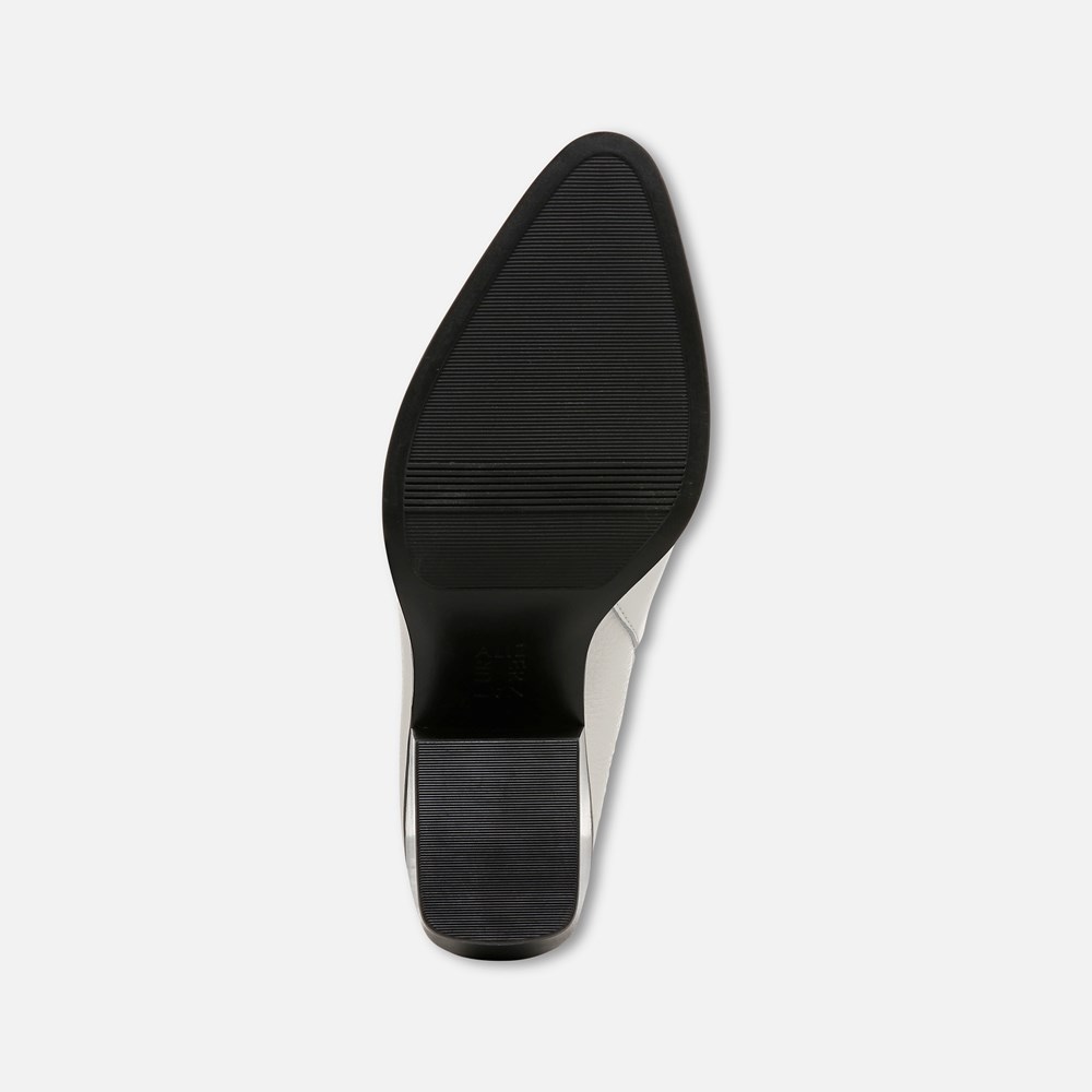 Naturalizer Fairmont Block Heel Mule - Warm White Leather