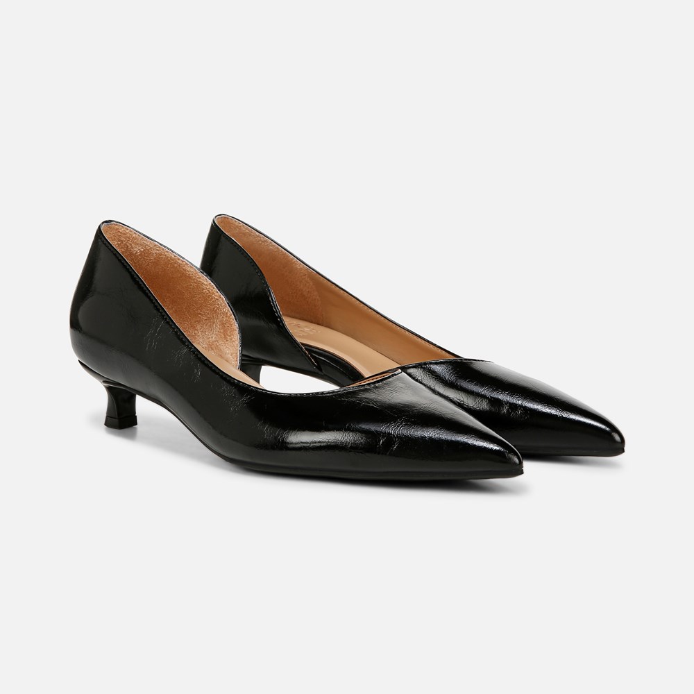 Naturalizer Gallent Pump - Black Faux Leather