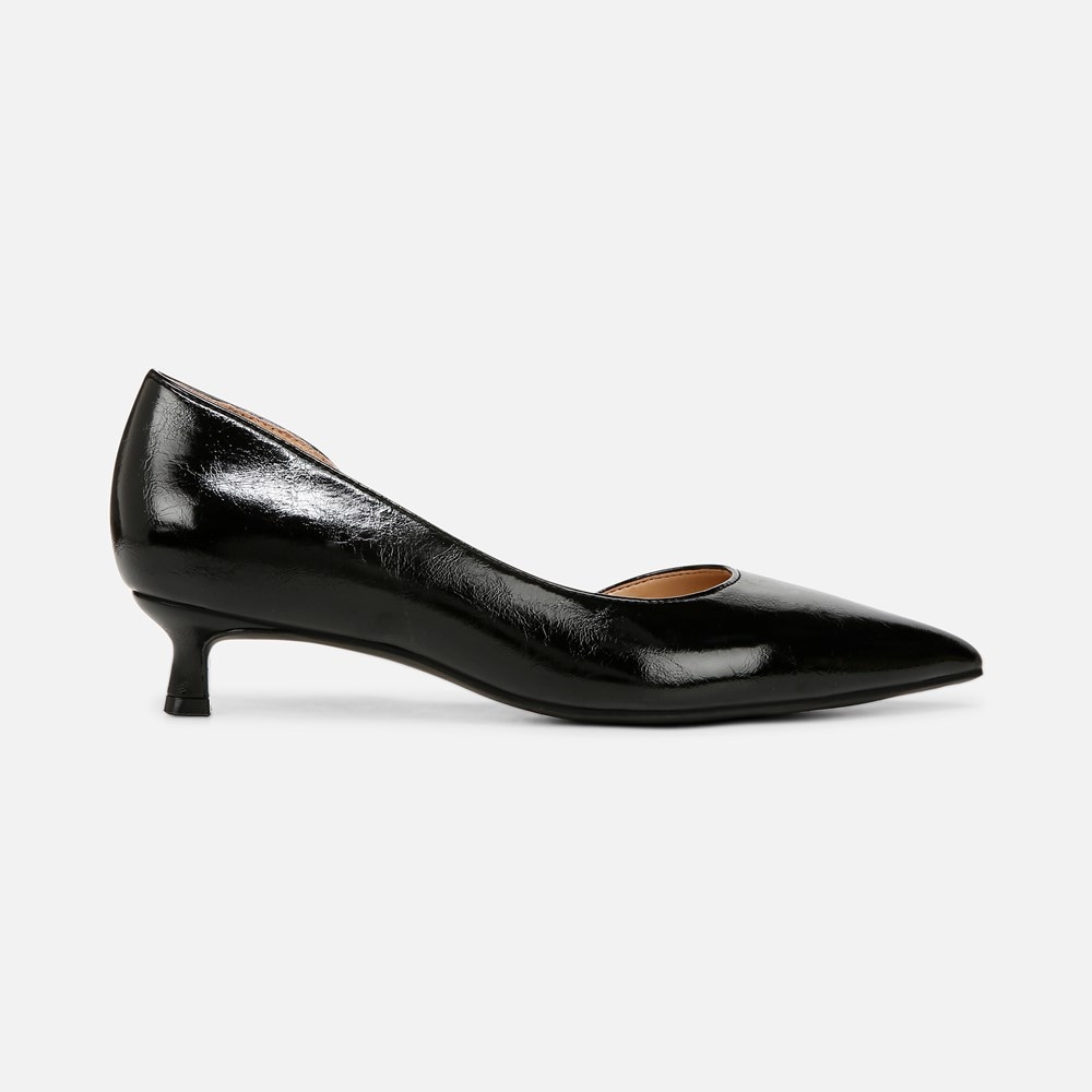 Naturalizer Gallent Pump - Black Faux Leather