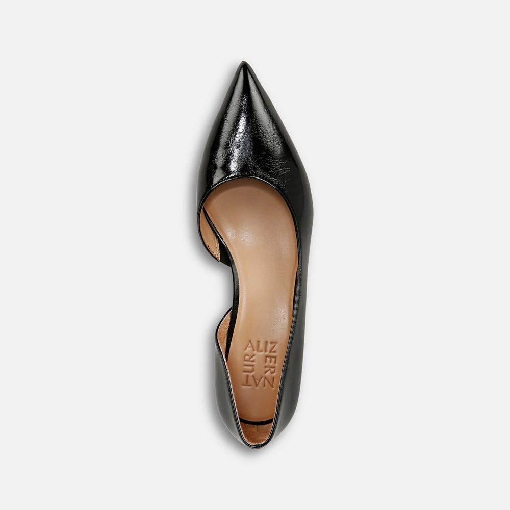 Naturalizer Gallent Pump - Black Faux Leather