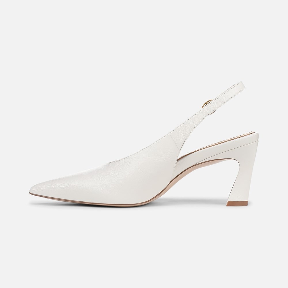 Naturalizer 27 EDIT Elaine Slingback Dress Shoe - Warm White Leather